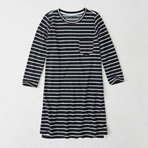 Abercrombie & Fitch knit shift striped dress size L (tall)
